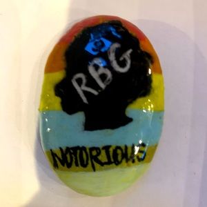 RBG Handpainted Ginsburg Rock Stone